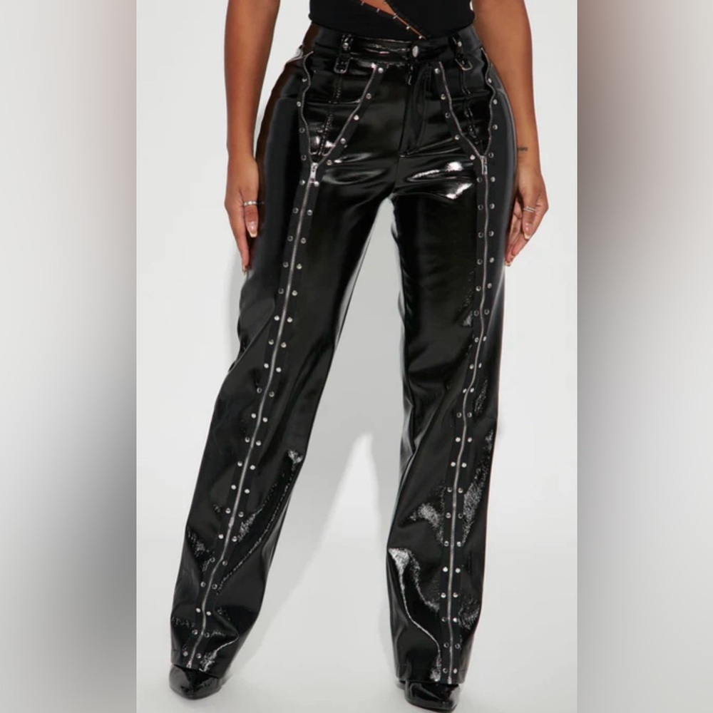 Black Studded Women's Pants
